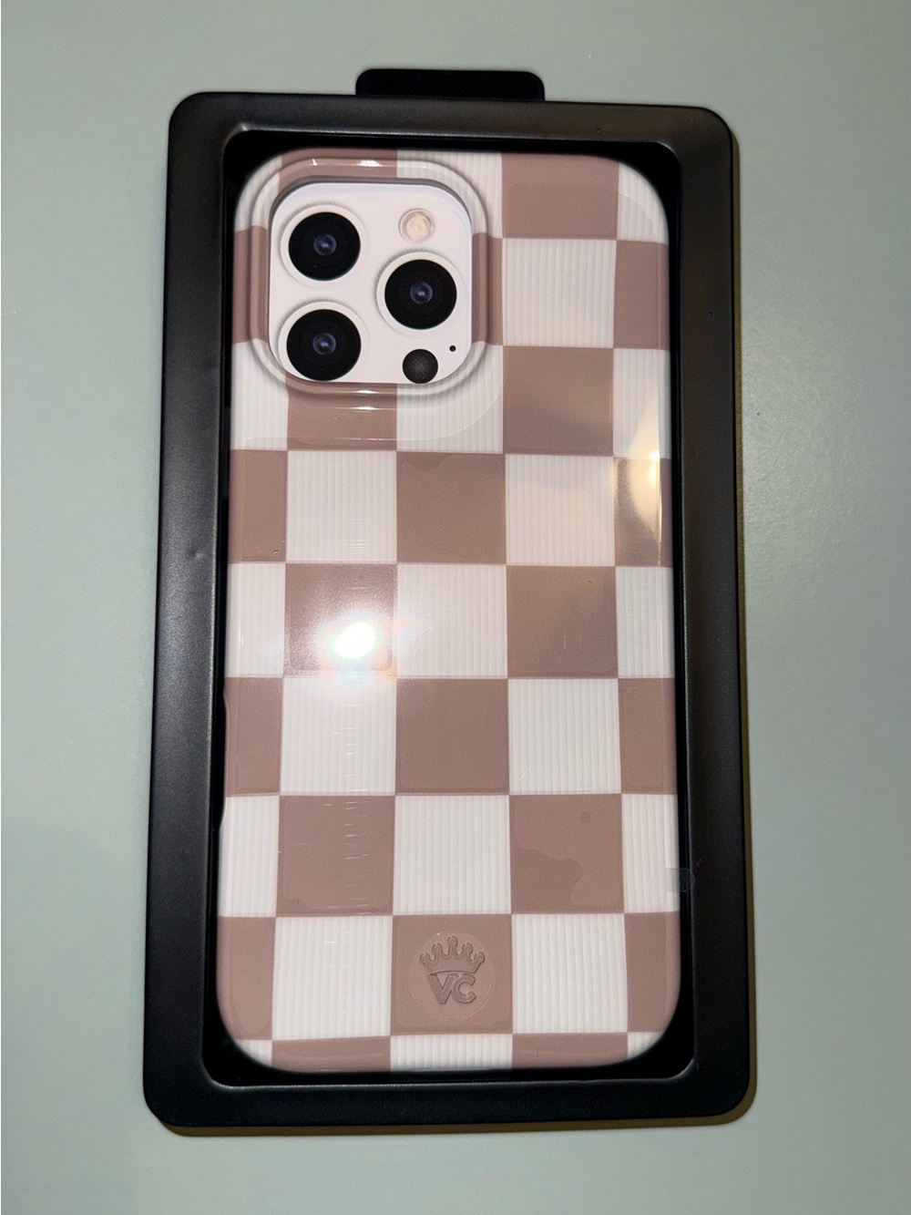 Velvet Caviar Nude Vibe Checkerboard IPhone 16 Pro Max Case - VC